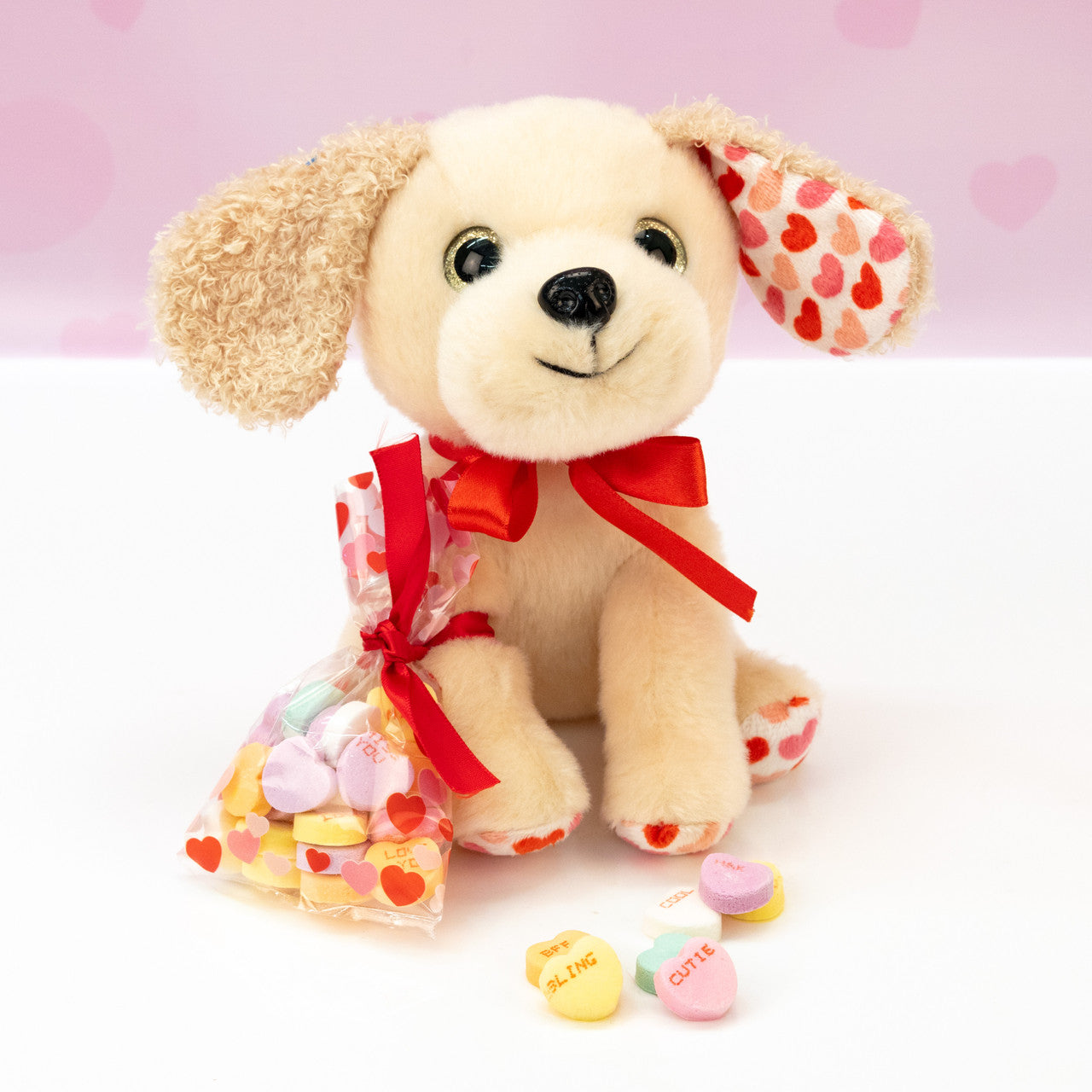 Galerie Valentine's Day Plush Dog with Conversation Hearts