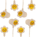 GEMS "Flower Smiles Daisy" Novelty Wired Earbuds for Kids – White/Yellow (4-Pac