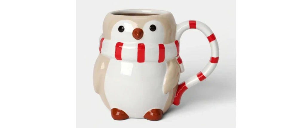 Wondershop 16 fl oz Christmas Figural Penguin Mug – Earthenware