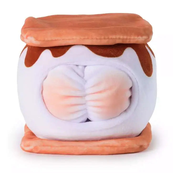 Cheeky Chonks Snacky Seats Toasty Buns 4.5-Inch Reversible Plush