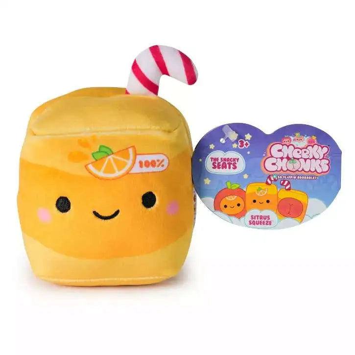 Cheeky Chonks Snacky Seats Sitrus Squeeze 4.5-Inch Reversible Plush