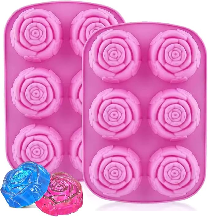 Flower-Shaped Silicone Mold – BPA-Free, Food Grade | Ice, Soap, Candy, Chocolate & More – Pink