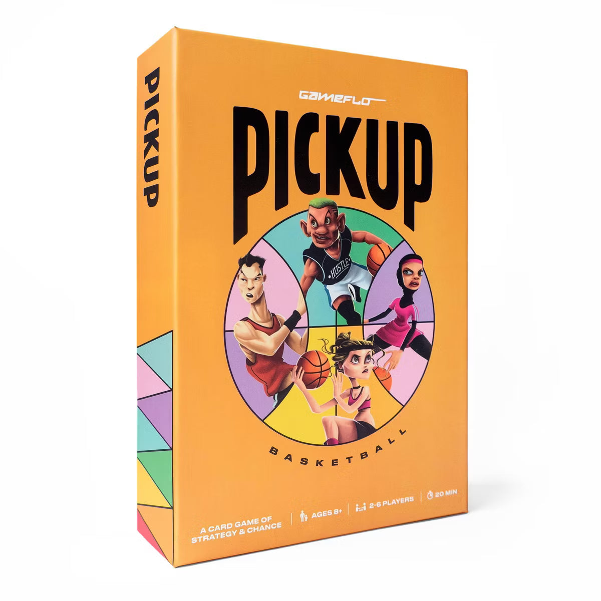 GameFlo PICKUP Basketball Card Game – Strategy & Math, 2-6 Players