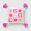 Patterned Hearts Valentine's Day Decorative Throw Pillow