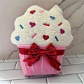 Valentine's Day Decorative Cupcake Bow Throw Pillow 8.5" x 10.5" – Spritz™