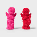 2pk Valentine's Day Flocked Polyresin Cupids Figurals - Spritz™