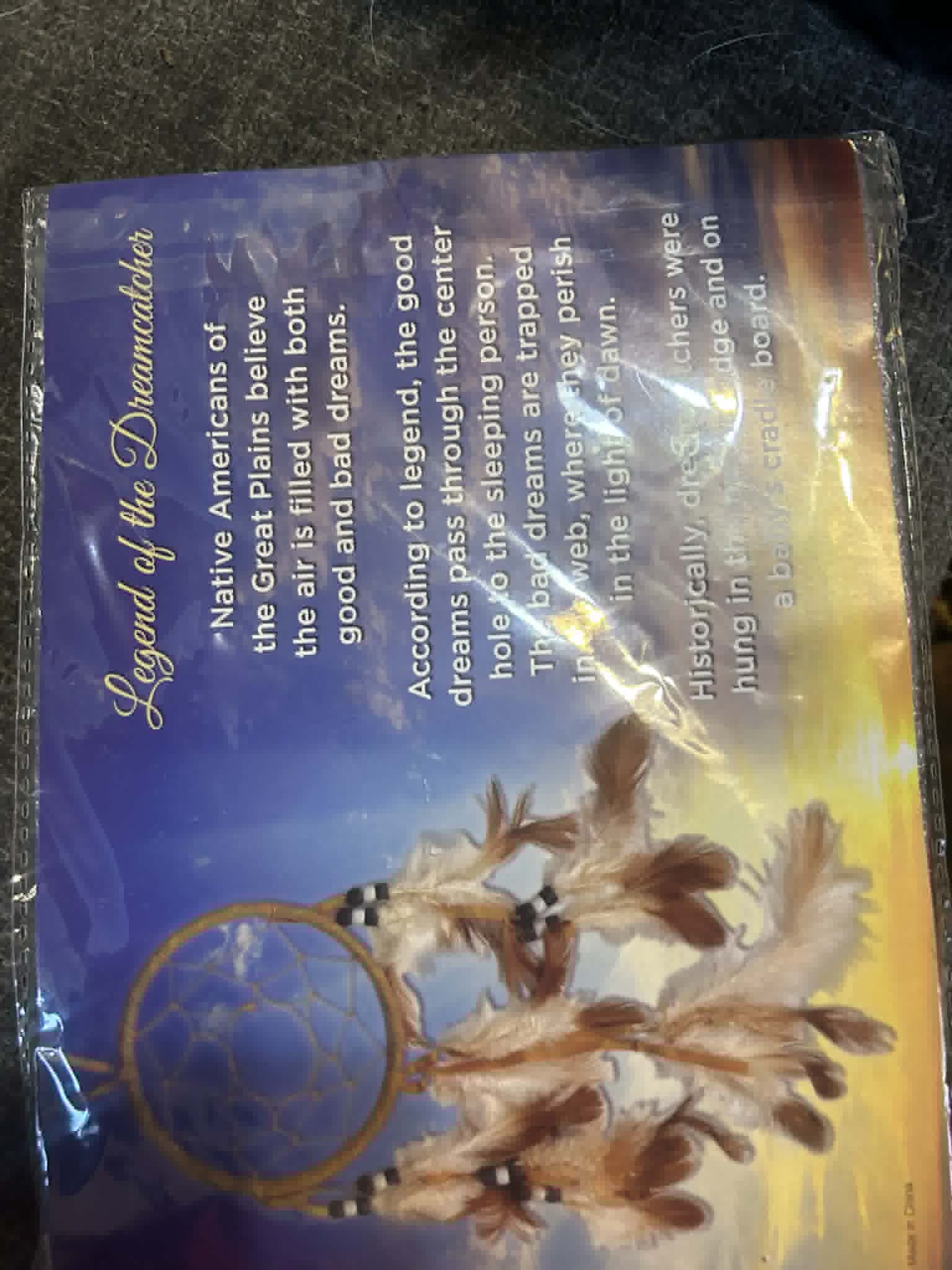 Native American Dreamcatcher with Feathers and Beads