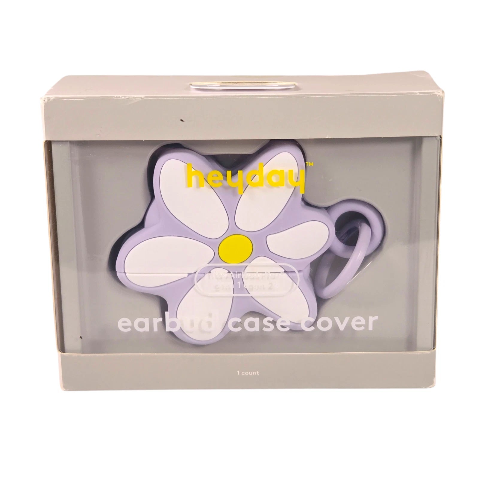 heyday™ Daisy Flower Earbud Case Cover - Lavender