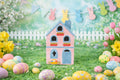 Target Bullseye's Easter 2026 Light Up Village Ceramic House Pink/Blue (NWT)