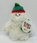 Target Giggle Scape Christmas Holiday White Yeti w Green Hat 9" Plush Toy NWT