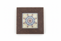 Framed mini quilt print picture on white background