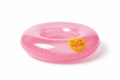 Sun Squad pink inflatable swim tube on white background