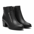 A New Day women's black ankle boots with side zipper – Size 9.5