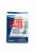 Hoover vacuum cleaner filter bags 2-pack in blue and white packaging on white background