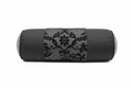 Black lace nail hand rest cushion pillow on white background