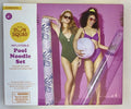Sun Squad Inflatable Pool Noodle Set Brand New In Box With Beach Ball