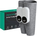 RejuvaFlow 3-in-1 Leg Massager – Triple Method Calf Massager, Adjustable, Dual Pack