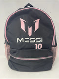 Messi No. 10 Large Core Backpack with Laptop Sleeve Black/Pink NWT