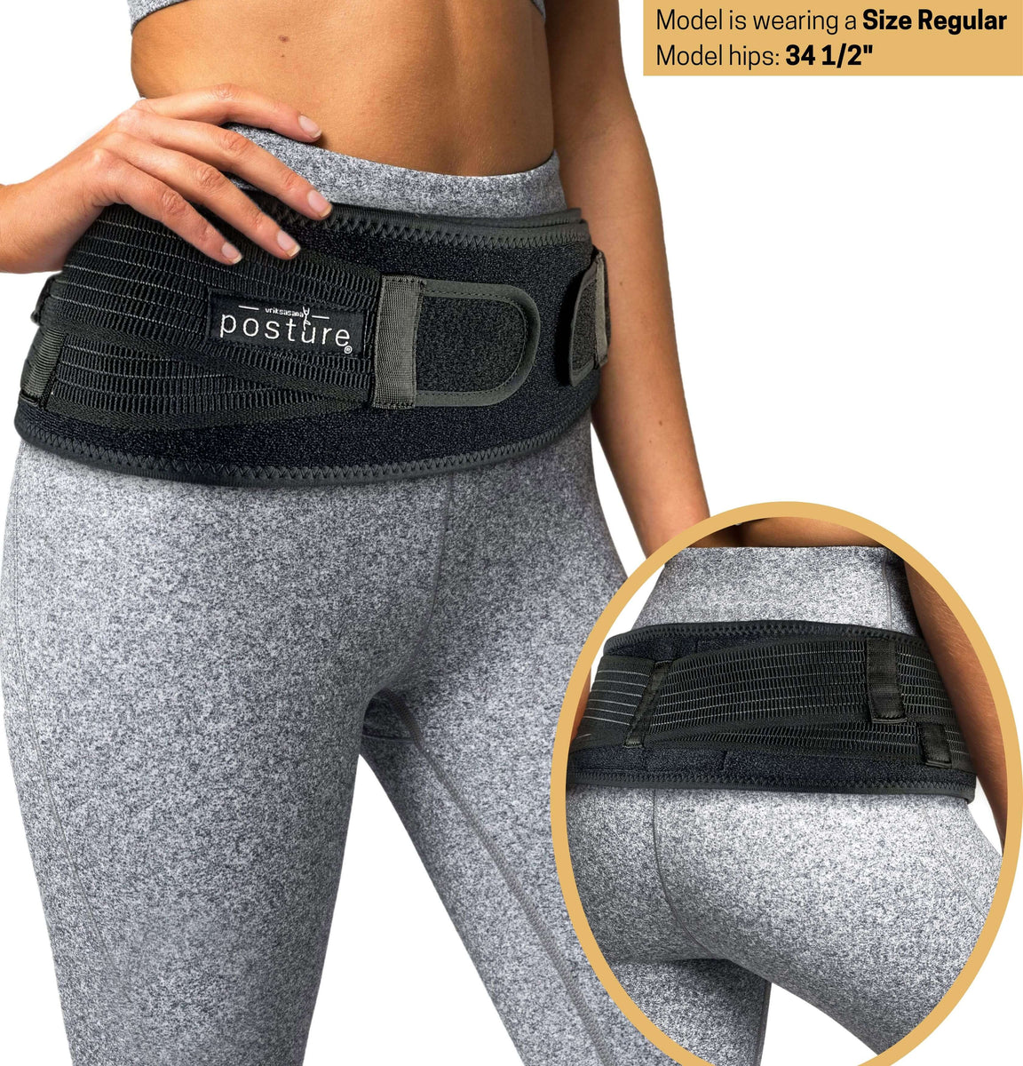 Vriksasana Sacroiliac Hip Belt for Women and Men