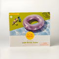 Sun Squad Inflatable LED Swim Tube 36" Floaty Purple G2
